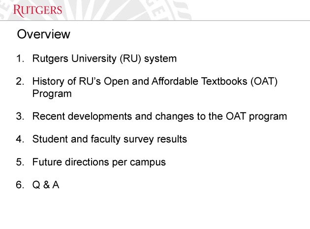 The Evolution of Rutgers University’s Open and Affordable Textbook (OAT) Program - Page 2