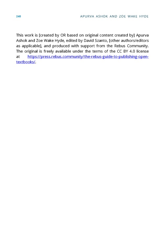 The Rebus Guide to Publishing Open Textbooks (So Far) - Page 240