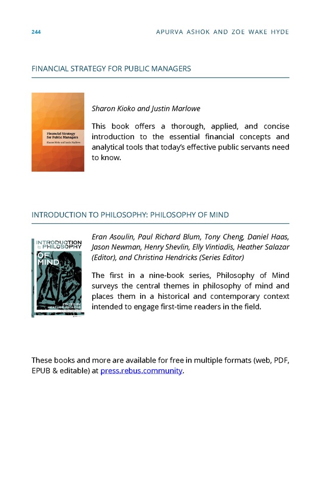 The Rebus Guide to Publishing Open Textbooks (So Far) - Page 244