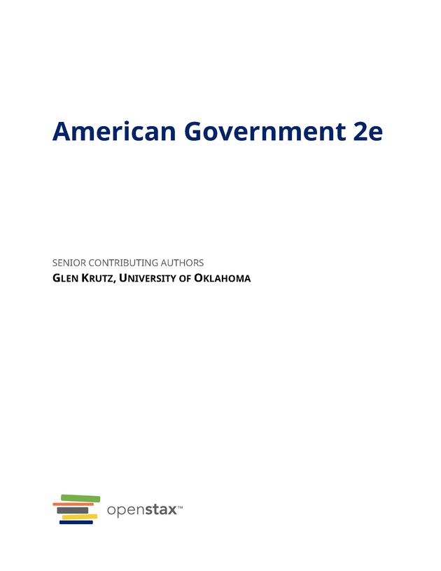 American Government - Front Matter 3