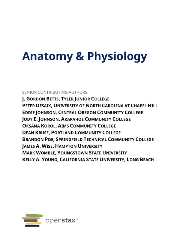 Anatomy & Physiology - Front Matter 3