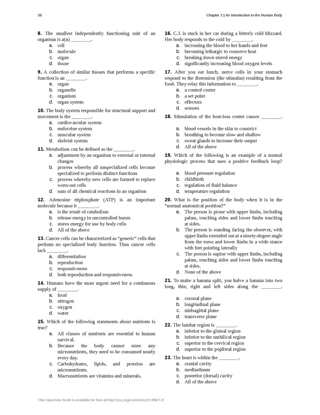 Anatomy & Physiology - Front Matter 47