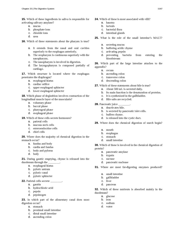 Anatomy & Physiology - 