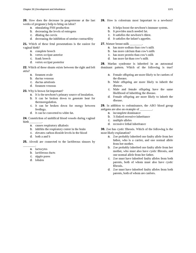 Anatomy & Physiology - 
