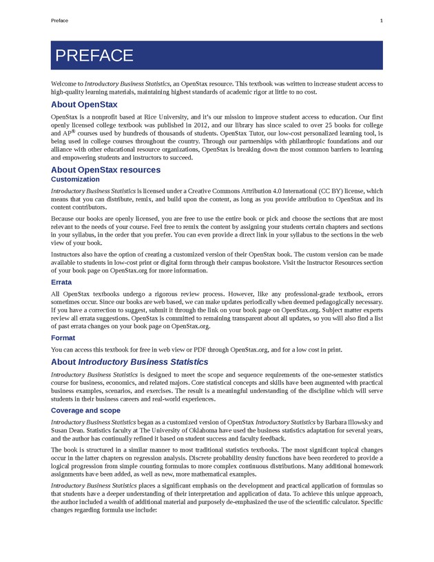 Business Statistics - Front Matter 9