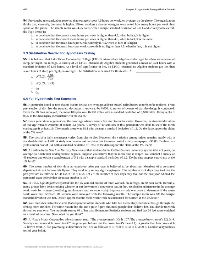 Business Statistics - Page 404