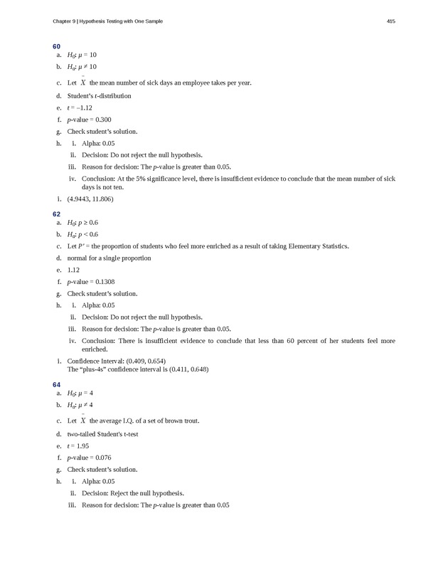 Business Statistics - Page 411