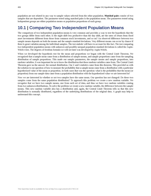 Business Statistics - Page 416
