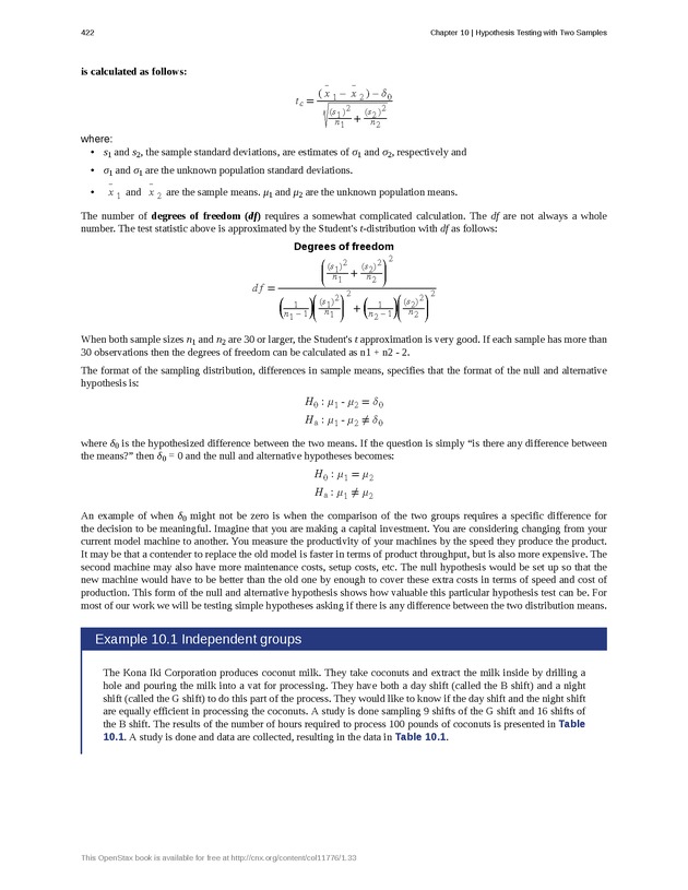 Business Statistics - Page 418