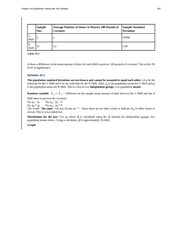 Business Statistics - Page 419
