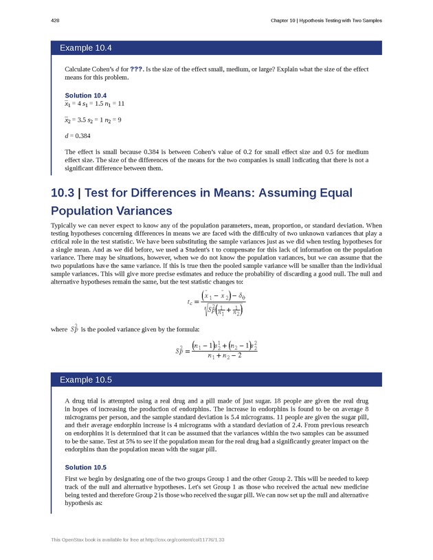 Business Statistics - Page 424