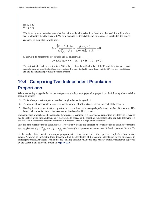 Business Statistics - Page 425