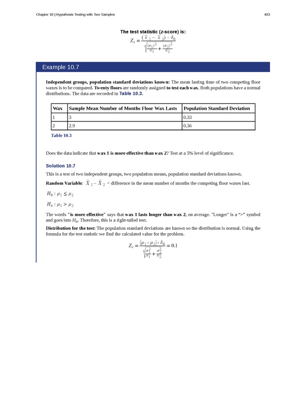 Business Statistics - Page 429