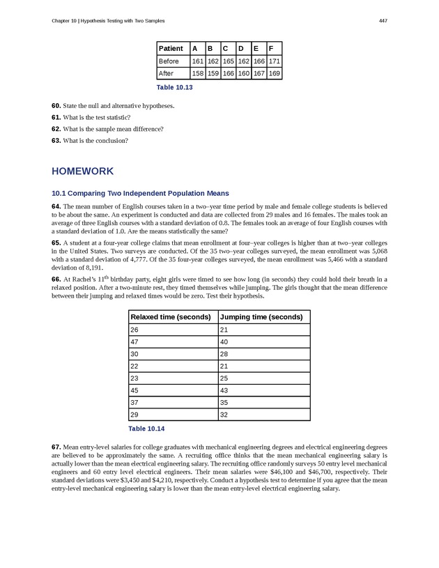 Business Statistics - Page 443