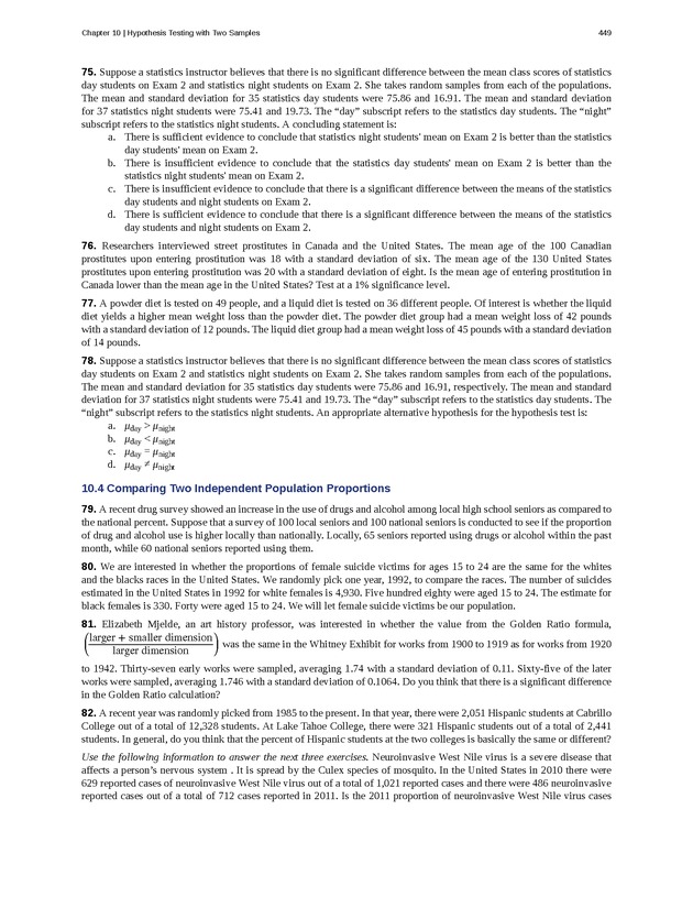 Business Statistics - Page 445