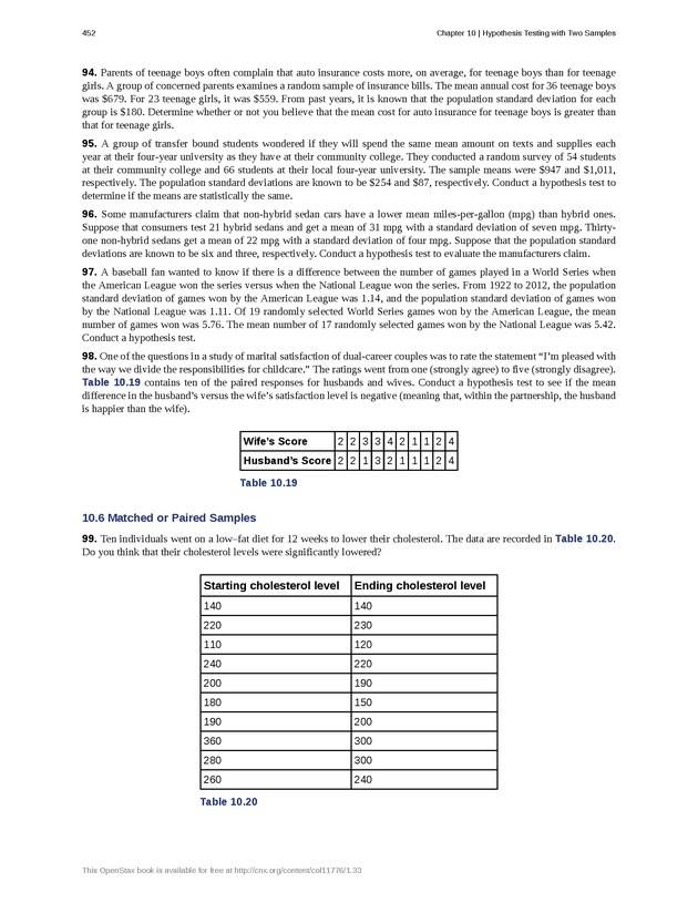 Business Statistics - Page 448