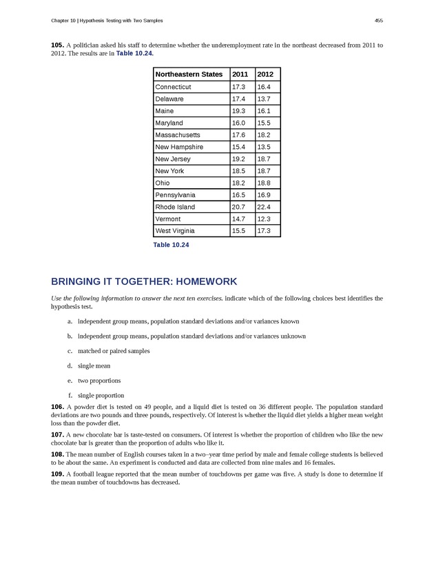 Business Statistics - Page 451