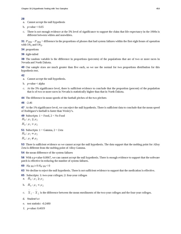 Business Statistics - Page 455