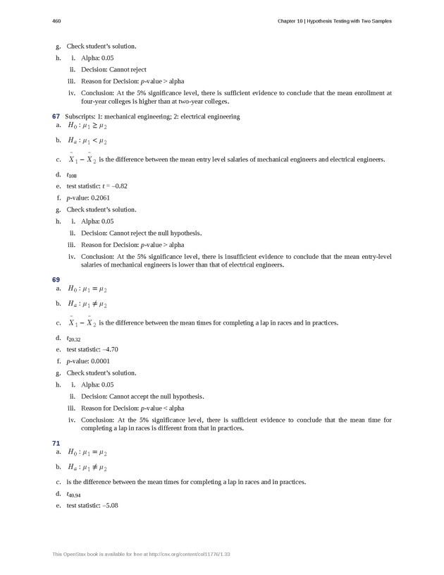 Business Statistics - Page 456