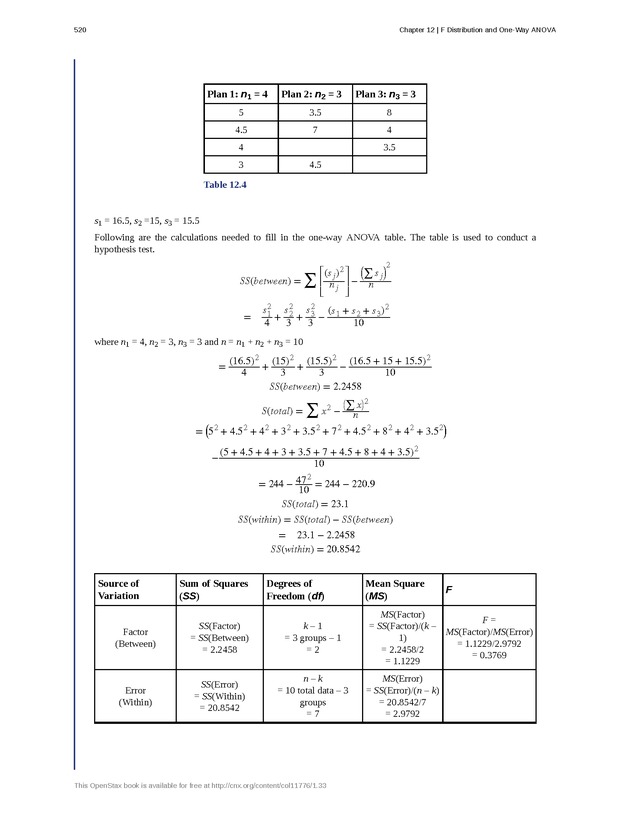 Business Statistics - Page 516