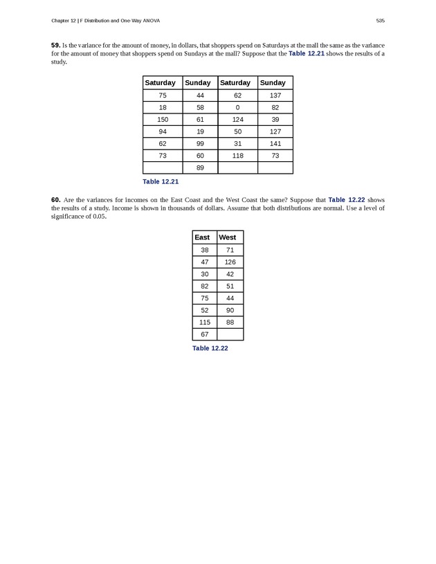 Business Statistics - Page 531