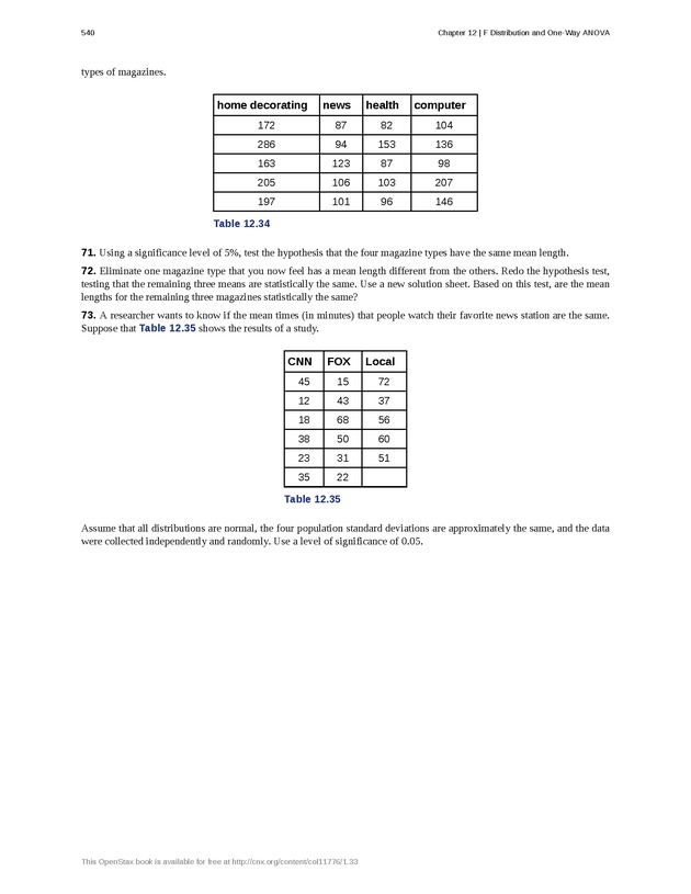 Business Statistics - Page 536