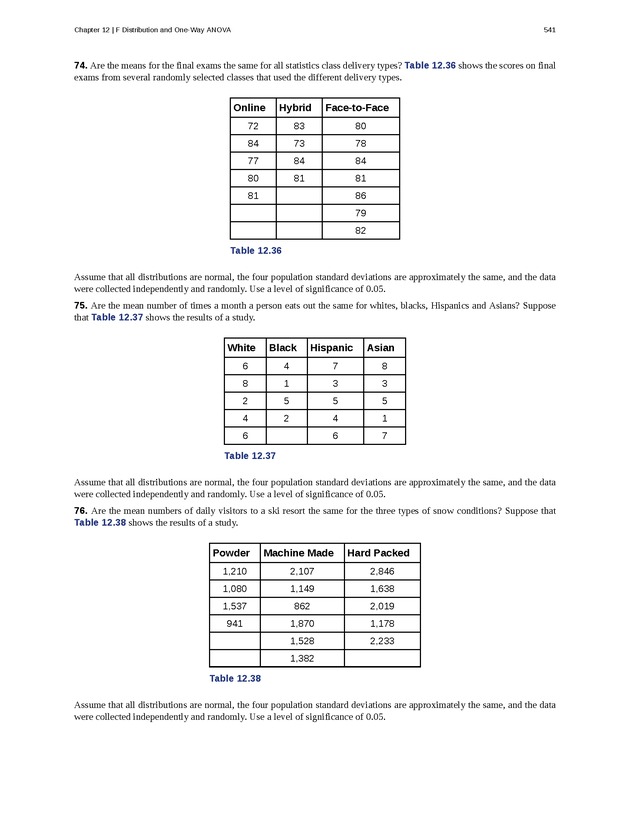 Business Statistics - Page 537