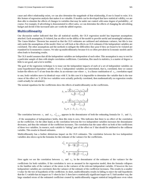 Business Statistics - Page 561