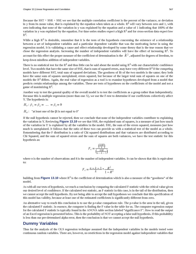 Business Statistics - Page 563