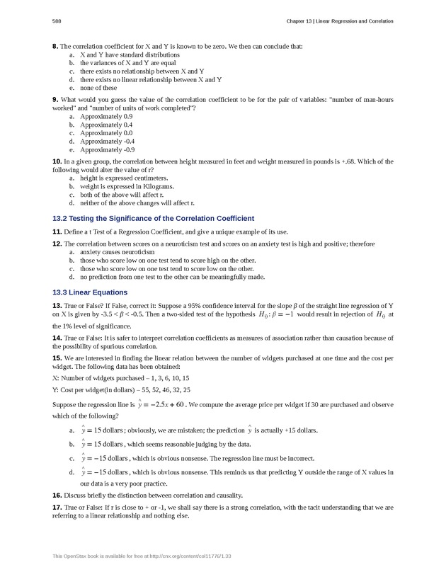 Business Statistics - Page 584