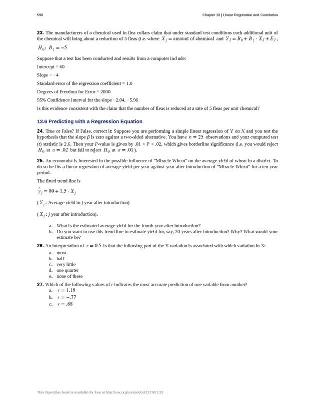 Business Statistics - Page 586