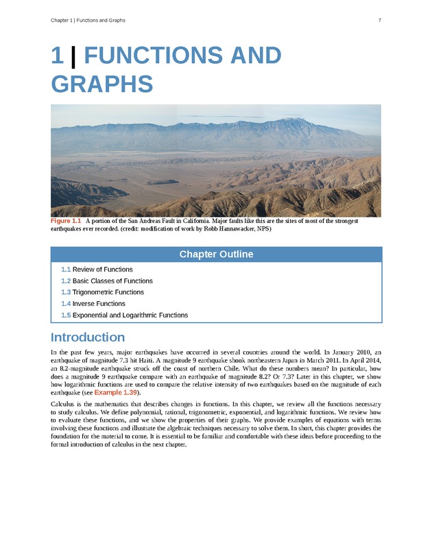 Calculus Volume 1 - Page 1