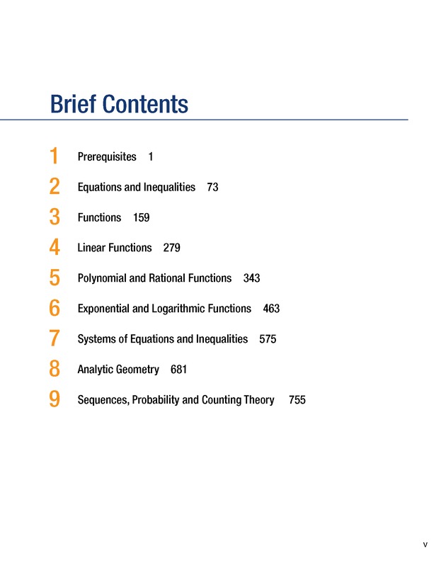 College Algebra - Front Matter 7