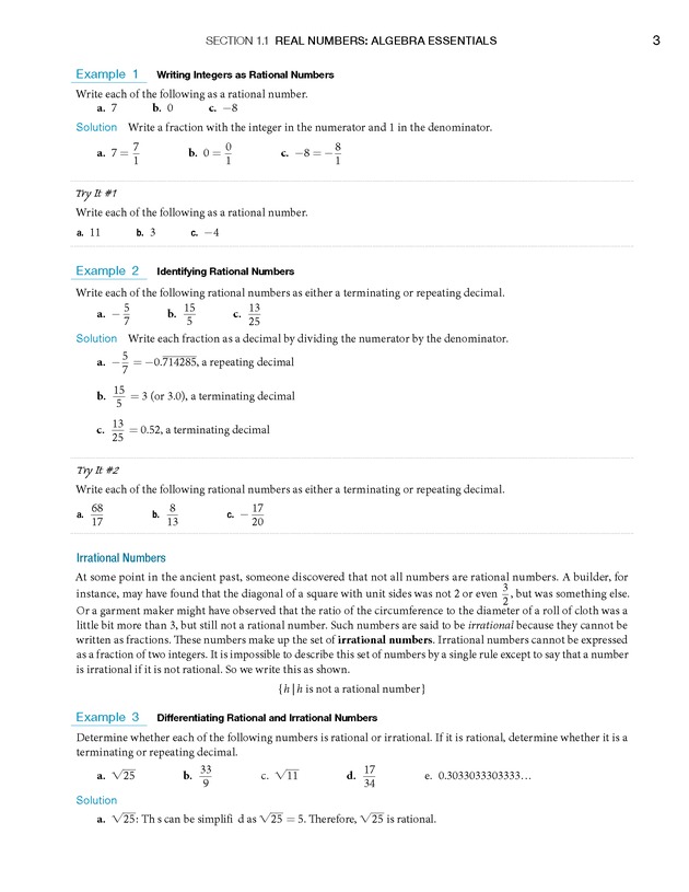 College Algebra - Page 3