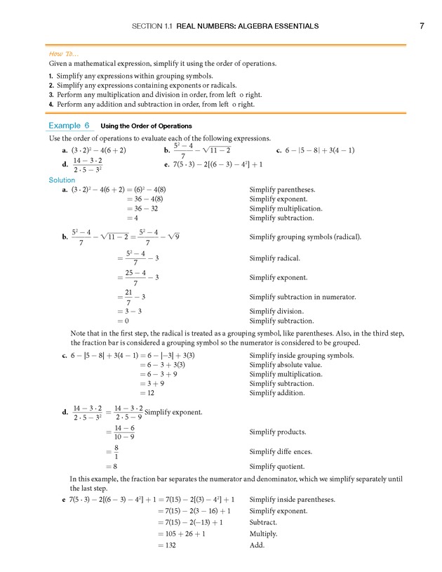 College Algebra - Page 7