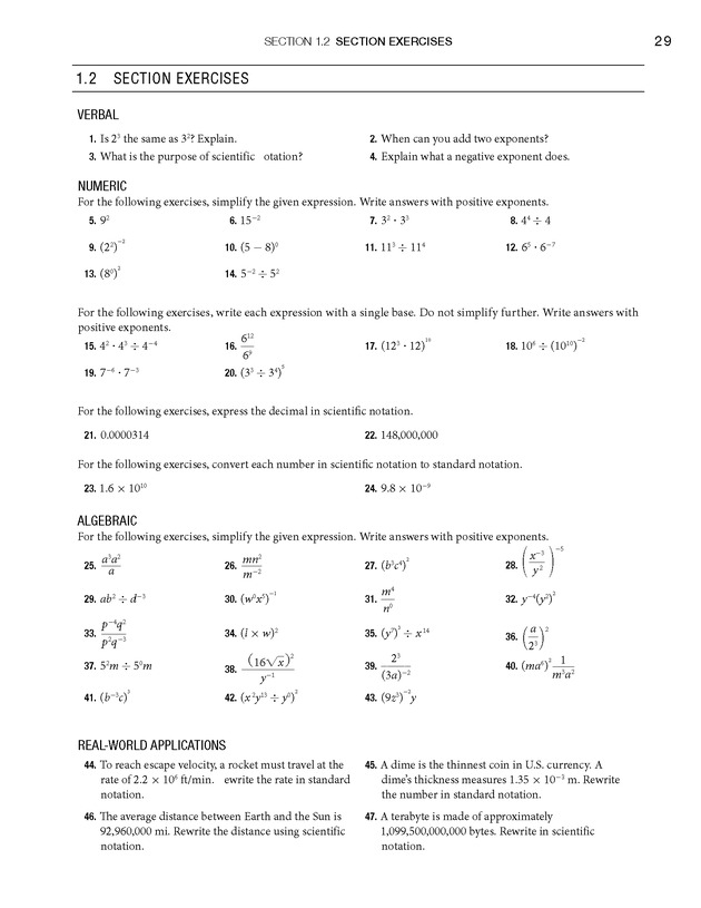 College Algebra - Page 29