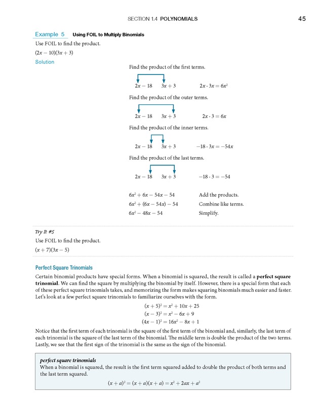 College Algebra - Page 45