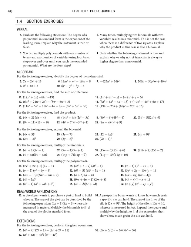 College Algebra - Page 48