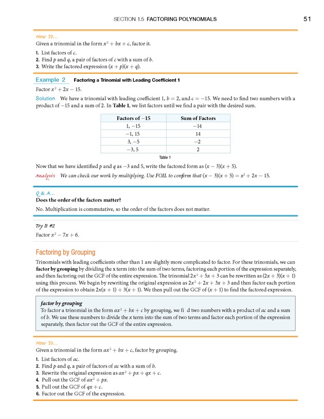 College Algebra - Page 51