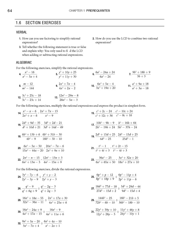 College Algebra - Page 64
