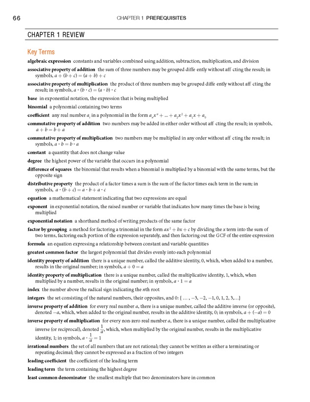 College Algebra - Page 66
