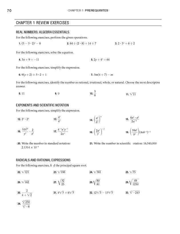 College Algebra - Page 70