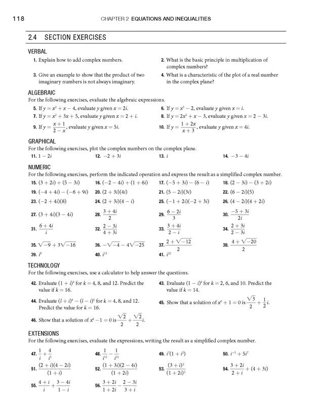 College Algebra - Page 118