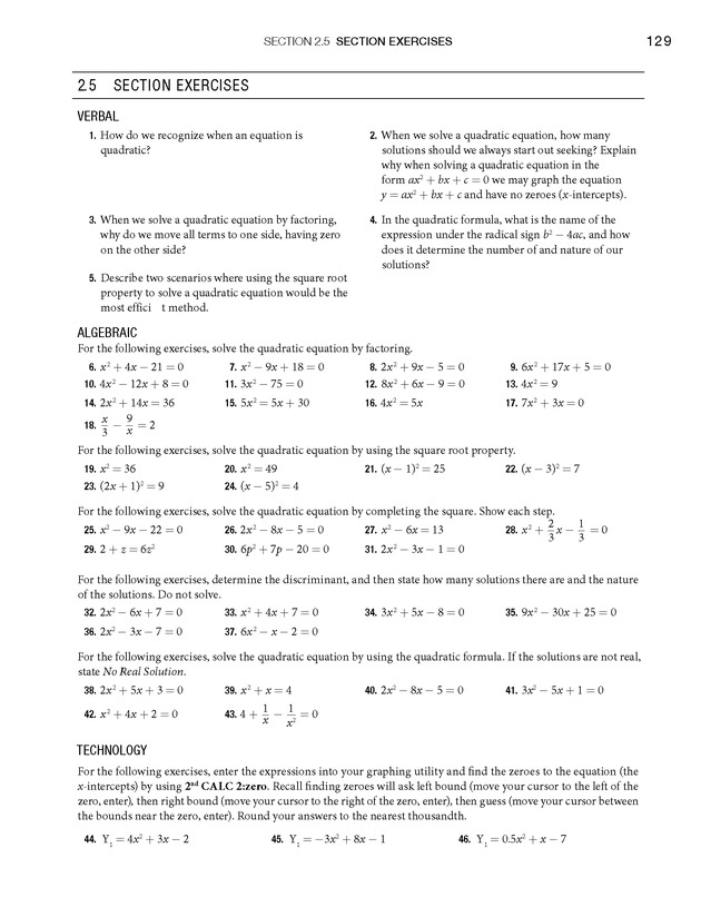 College Algebra - Page 129