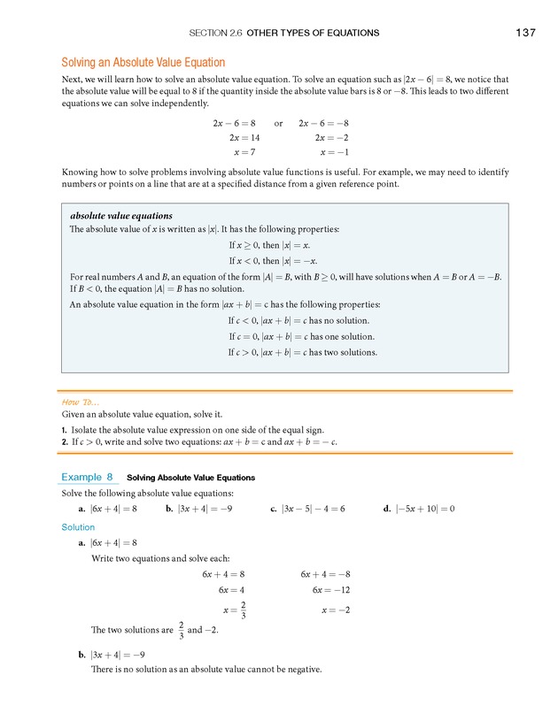 College Algebra - Page 137