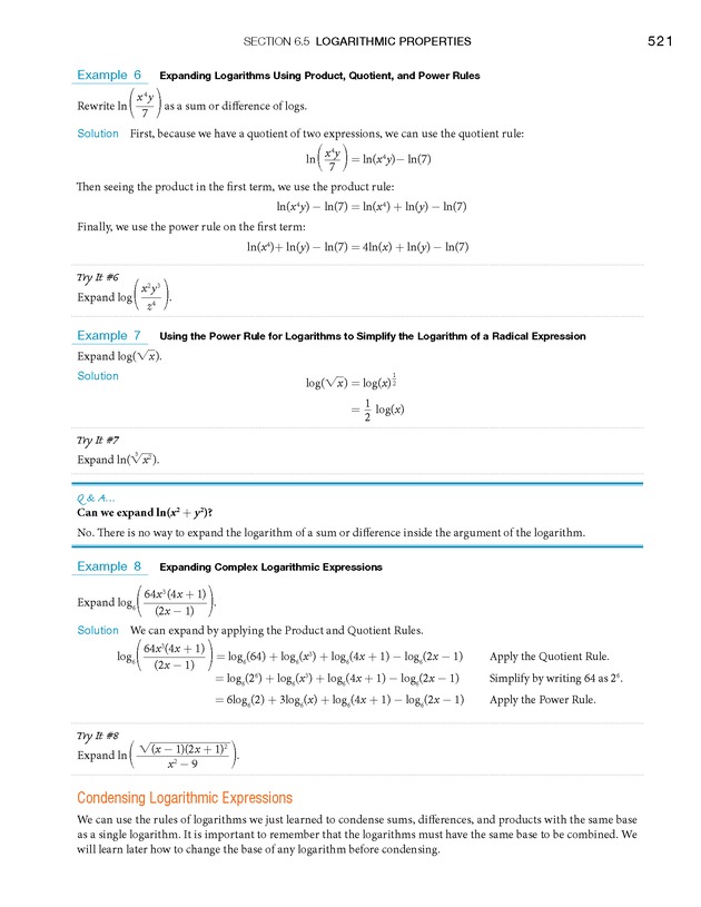 College Algebra - Page 521