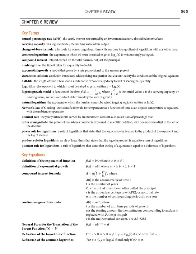 College Algebra - Page 565