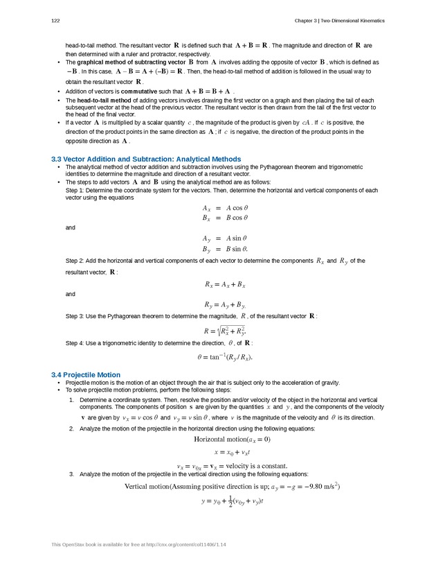 College Physics (Algebra) - New Page