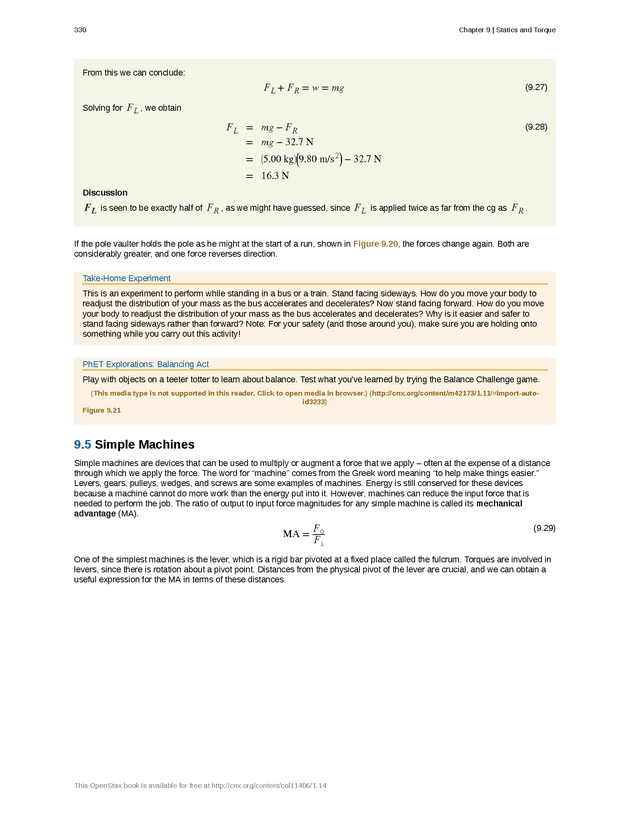 College Physics (Algebra) - New Page