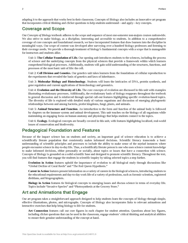 Concepts of Biology (non-majors) - Front Matter 9